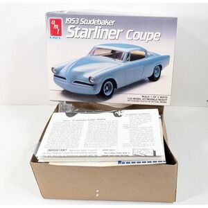 1953 Studebaker Starliner Coupe 1/25 AMT ERTL Model Kit Blue MIB Unbuilt #6955